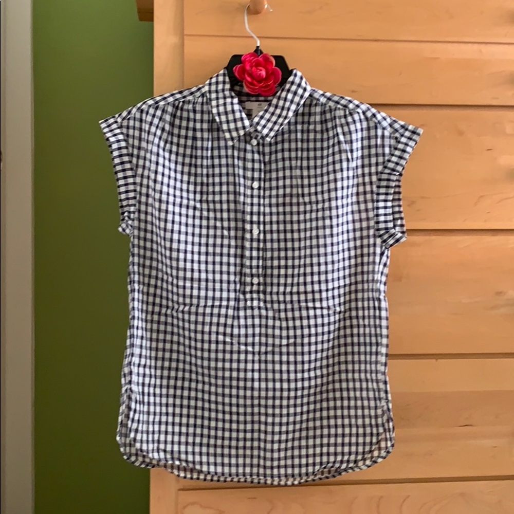 H&M classic plaid collared shirt